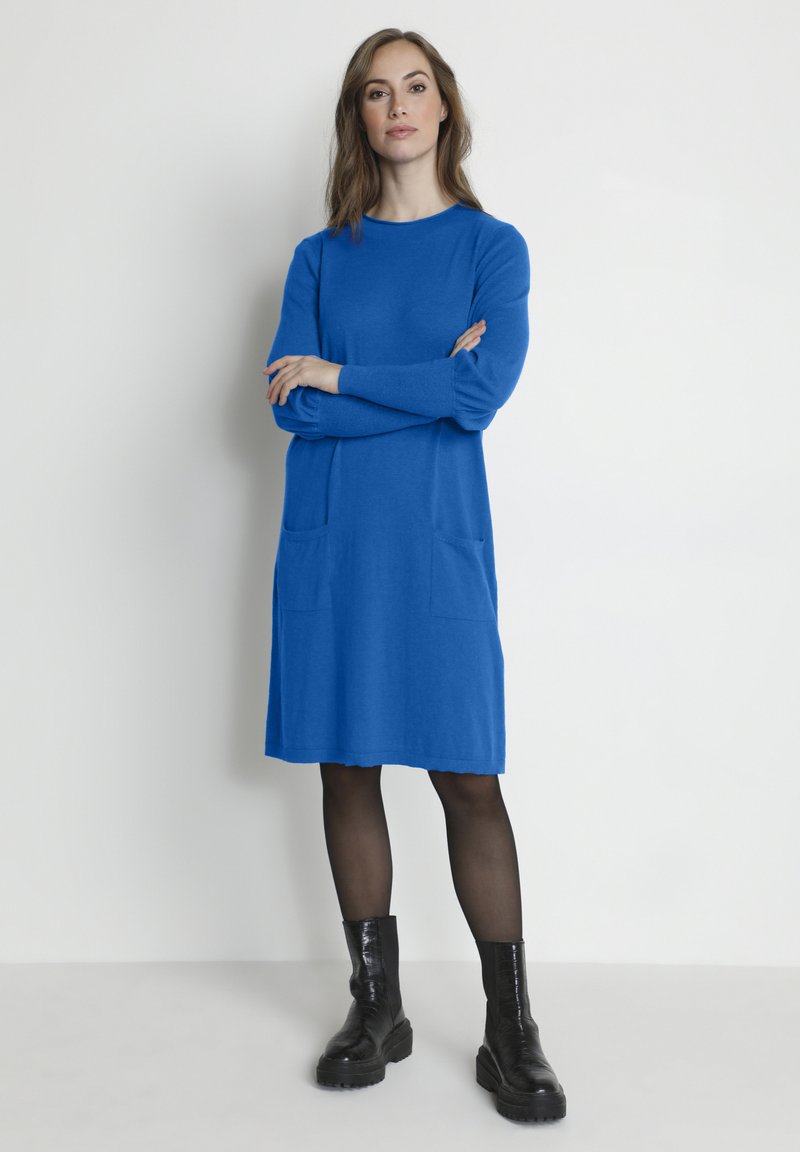 Cream CRANVA MOLLIE FIT Jumper dress skydiver melange/dark blue