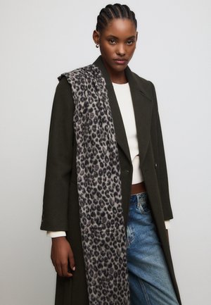 Stradivarius ANIMAL PRINT - Écharpe - black