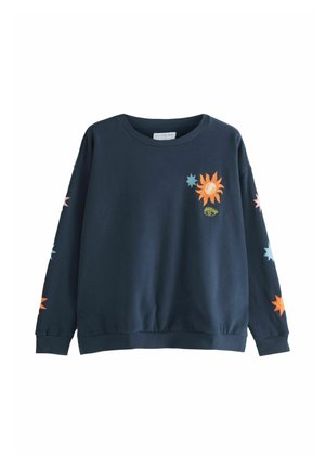 Bluză de molton - navy embroidery