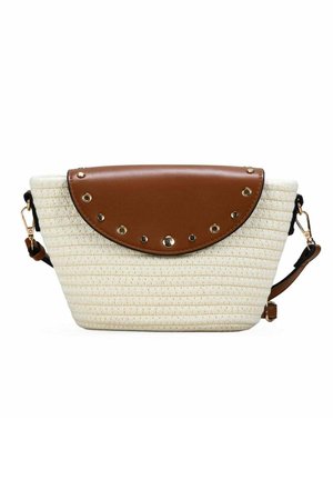 Bosanova, BOLSO BANDOLERA MARRÓN CON SOLAPA - Bandolera - beige