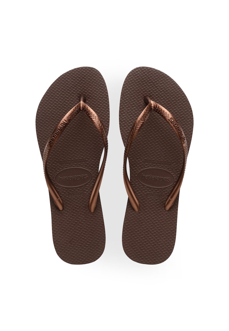 Havaianas SLIM - Tåsandaler - dark brown