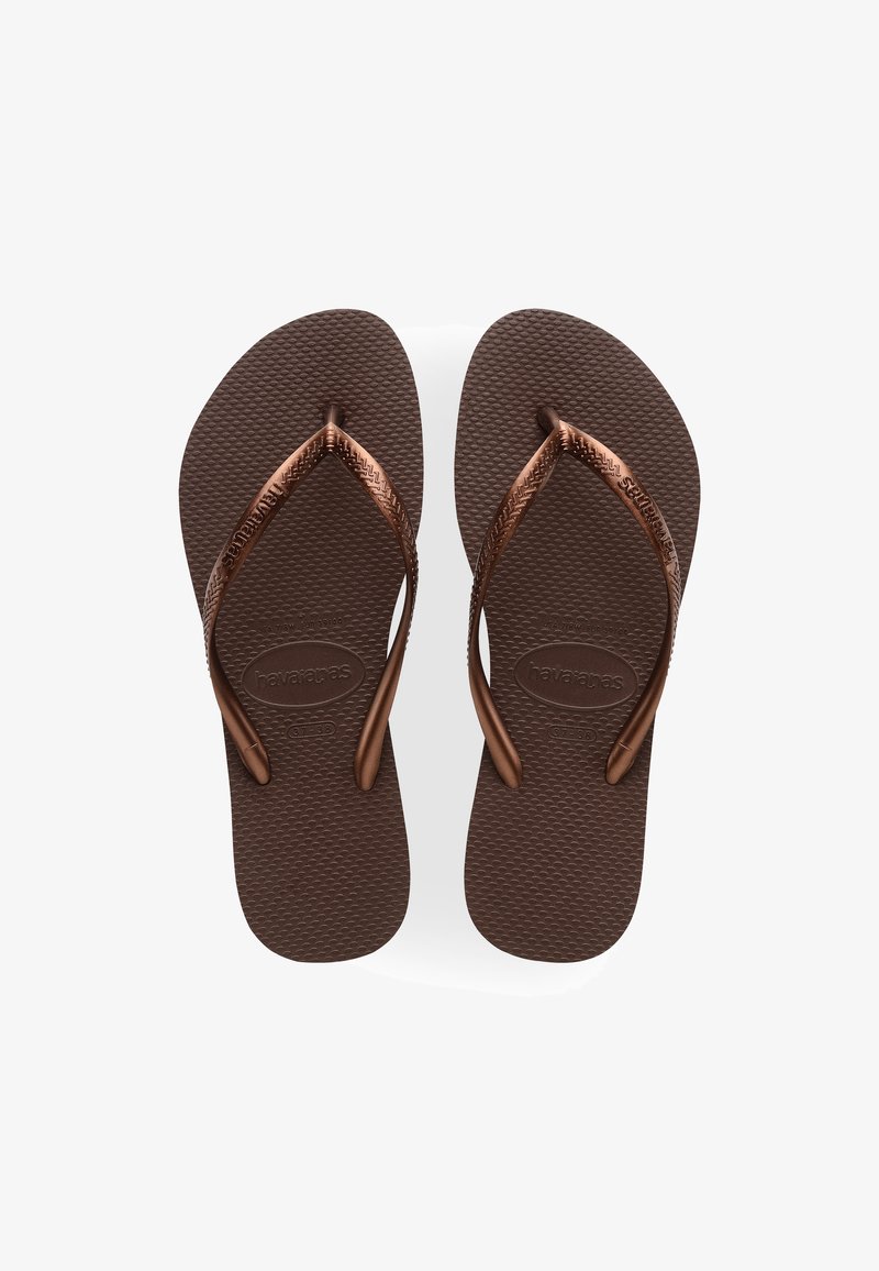 Havaianas - SLIM - Tåsandaler - dark brown, Förstora