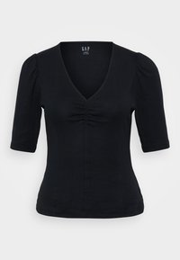 FAST ELBOW V NECK PUFF TEE - T-shirt med print - true black