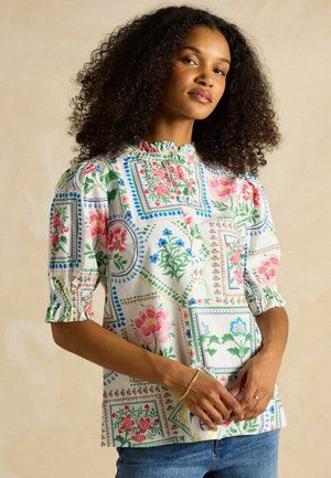 Joules REGULAR FIT ELLE FRILL NECK - Bluse - multi