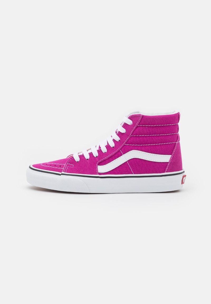 Vans UA SK8HI UNISEX Vysoké tenisky fuchsia red/true white/ružová
