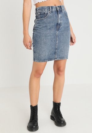 Pencil skirt - blue denim