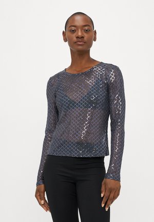 VMSAFINA O NECK - Pikkade varrukatega topp - asphalt