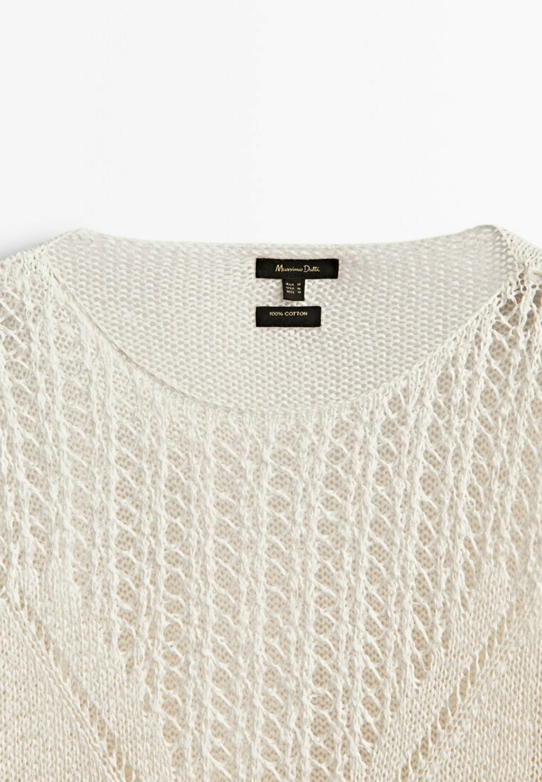 Damen Strickjacken | Massimo Dutti Strickpullover beige - TU73567 Damen Strickjacken | Massimo Dutti Strickpullover beige - TU73567