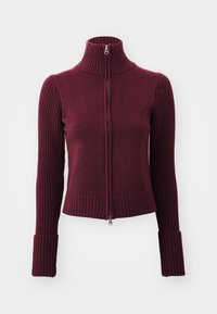WINONA ZIP CARDIGAN - Gilet - dark red