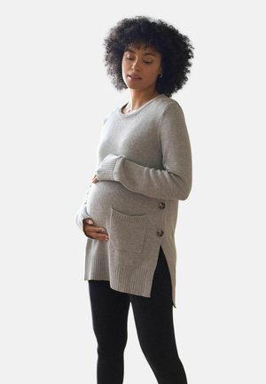 REGULAR FIT - MATERNITY NURSING CREW NECK - Jumper - grey marl