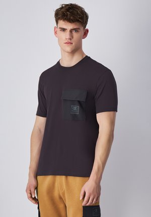 CREWNECK -TECH - Print T-shirt - black