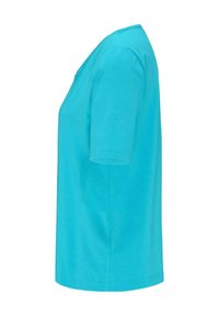 GOLDNER MIT CHARMANTEM AUSSCHNITT - T-Shirt print - turquoise