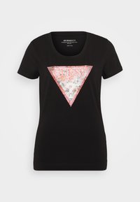 TRIANGLE - Majica kratkih rukava s printom - jet black