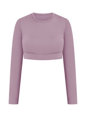 Smilodox TISHA CROPPED & LABEL TAG - Long sleeved top - lila