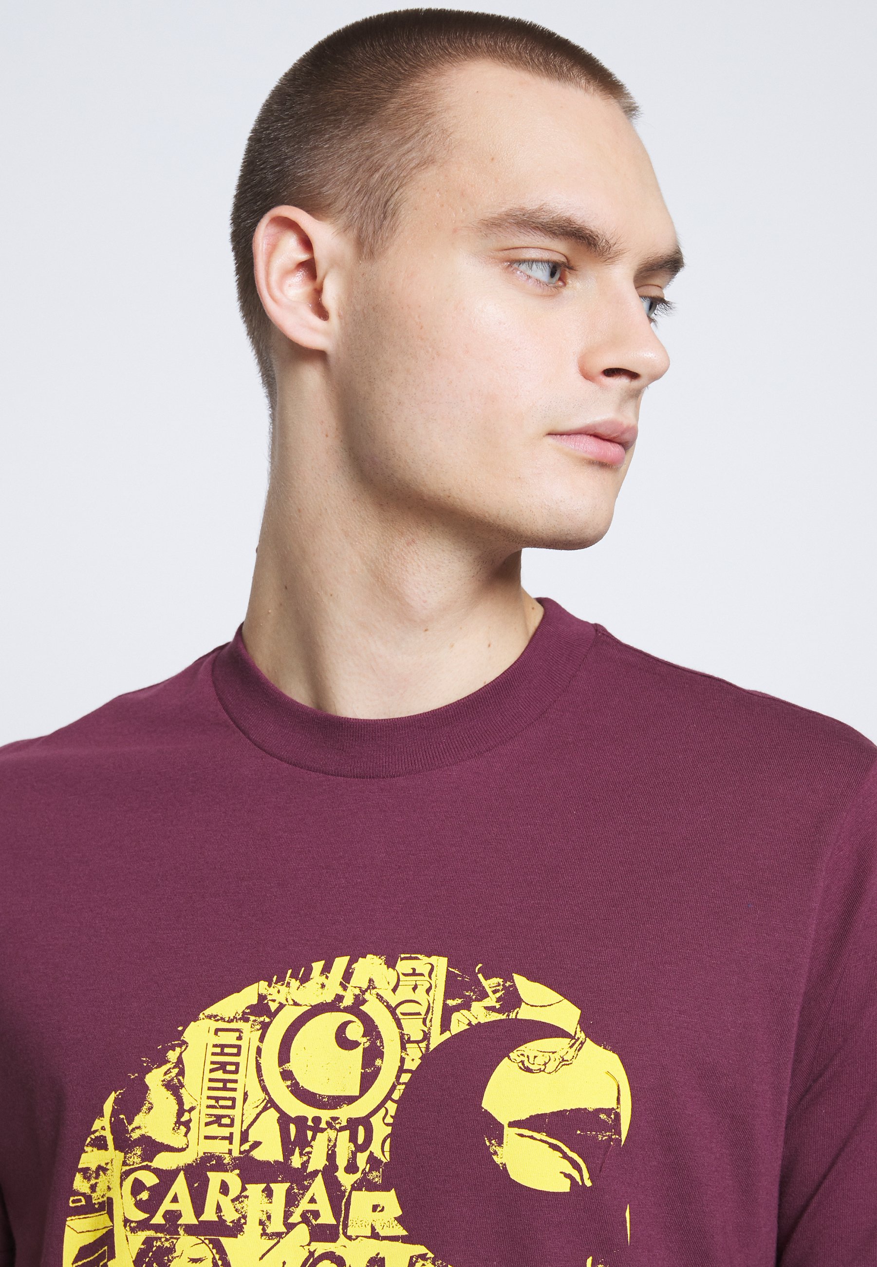 Carhartt WIP COLLAGE T shirts med print shiraz Carhartt WIP COLLAGE - T-shirts med print - shiraz / sunflower