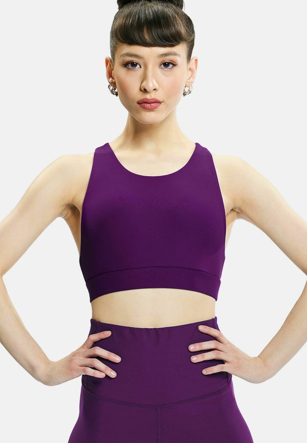 FUNCTIONAL COMFORT SB103C - Sport-BH mit leichter Stützkraft - dark plum