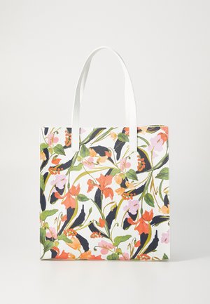 FLOWELA FLORAL PRINTED ICON BAG - Shopping Bag - cream