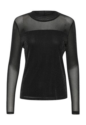 Kaffe KAOLGA GLITTER MESH - Palaidinė - black deep
