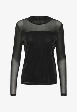 Kaffe KAOLGA GLITTER MESH - Bluse - black deep