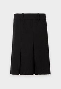 MIDI SUITING SKIRT - Jupe plissée - black