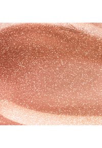 Texture metallica color oro rosa scintillante con particelle di glitter fini e pennellate morbide e sfumate.