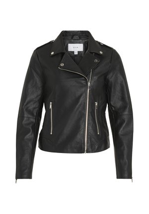 VILA VICARA - Faux leather jacket - black
