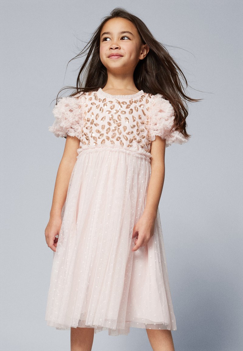 Needle & Thread - AUTUMN LEAVES BODICE KIDS DRESS - Cocktail dress / Party dress - dusk pink/caramel, Enlarge