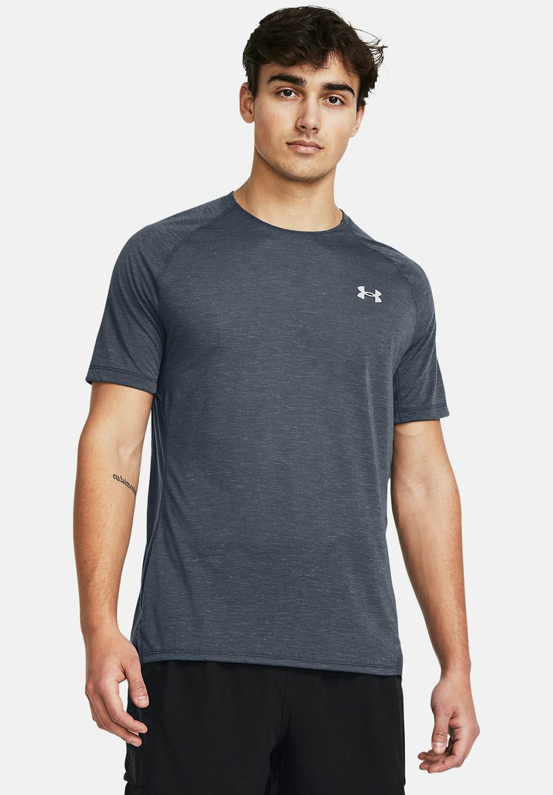 Under Armour SHORT SLEEVES - Sportiniai marškinėliai trumpomis rankovėmis - downpour gray