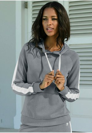 Hoodie - stone-weiß