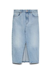 VMVERI CALF - Blyantskjørt - light blue denim
