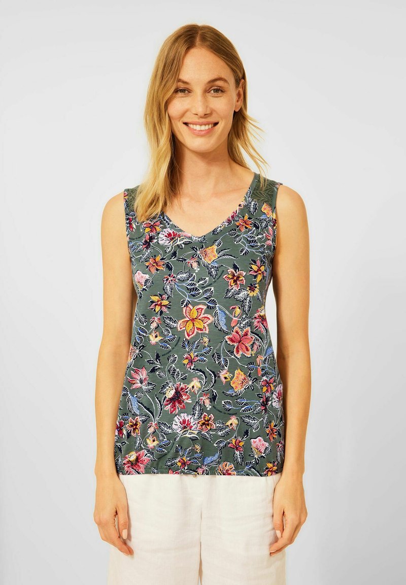 CECIL Top In Lino Senza Maniche Per Donna | Camicetta Estiva Con Scollo A Tunica E Lacci | Leggera E Versatile, Abbinabile A Pantaloncini E Gonne - 3