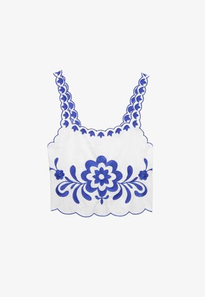 Marks & Spencer, EMBROIDERED BEACH - Top - blue mix