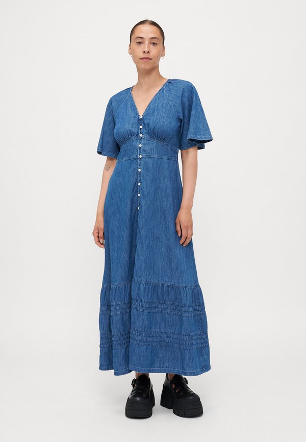 FLUTTER ALYSSA - Maxikleid - medium wash