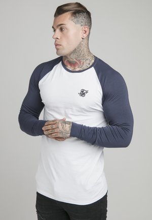 RAGLAN TEE - Longsleeve - navy/white
