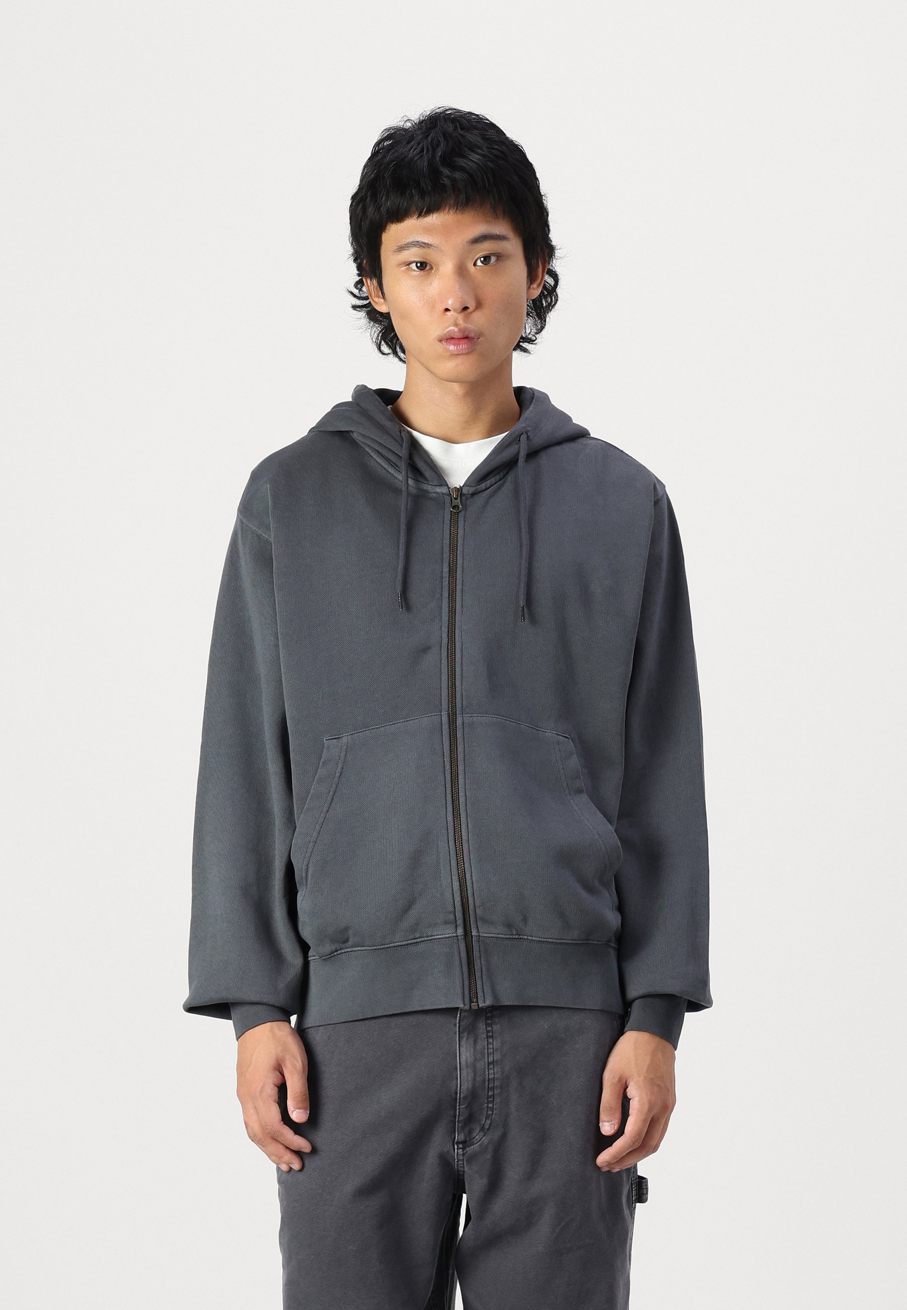 Jack & Jones JJECHARGE OVERSIZE FADED ZIP HOODIE - Zip-up