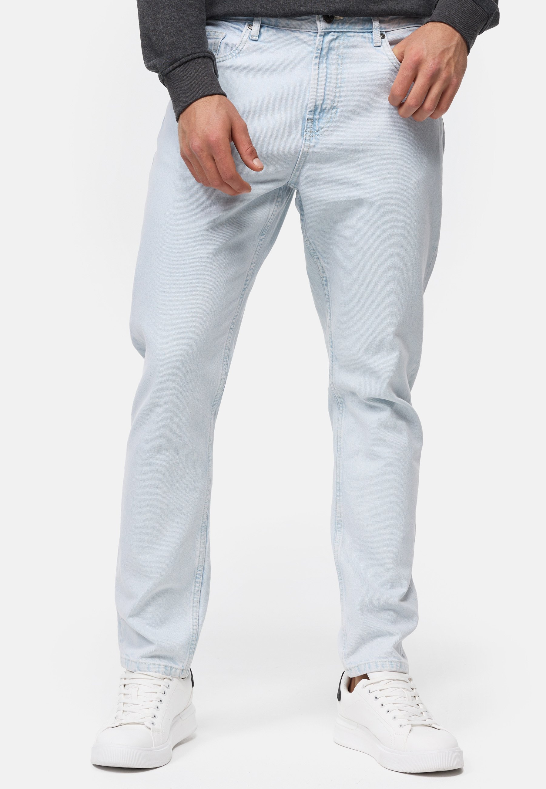 Indicode Heren INCobra Jeans Pants | Broek van katoen met 4 zakken Frozen Bleach 34/32