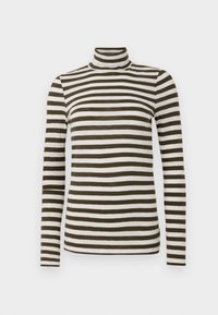 TURTLENECK STRIPES - T-shirt à manches longues - dark green
