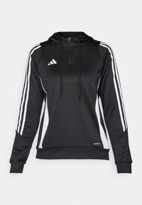 TIRO TRAINING HOODIE - T-shirt à manches longues - black/white