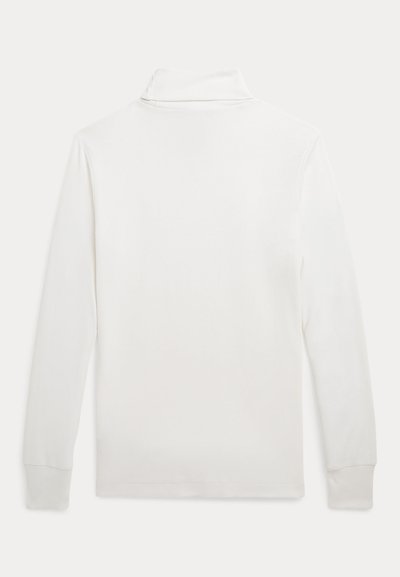 Polo Ralph Lauren COTTON INTERLOCK ROLL NECK - Pitkähihainen paita - deckwash white