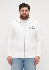Tommy Hilfiger - STACKED HOODED ZIP - Zip-up sweatshirt - white Thumbnail Image 1