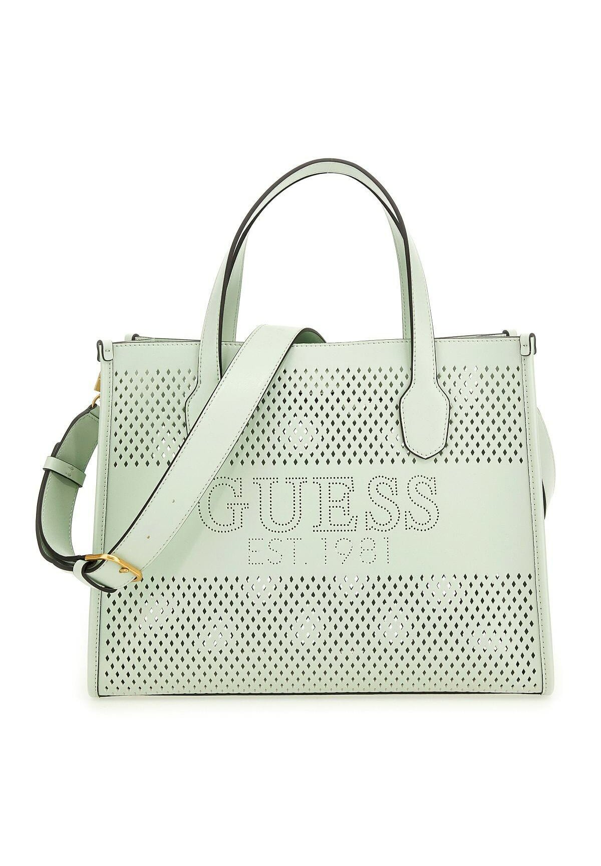 Guess KATEY PERF SMALL Handtasche grün/mint Zalando