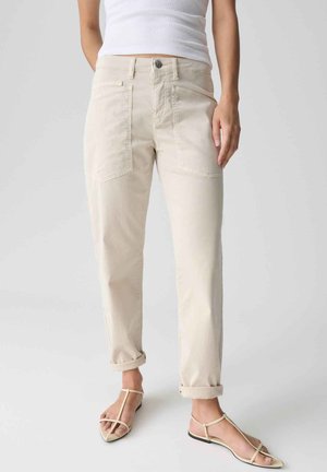 MID RELAXED FIT - Stoffhose - natural glaze