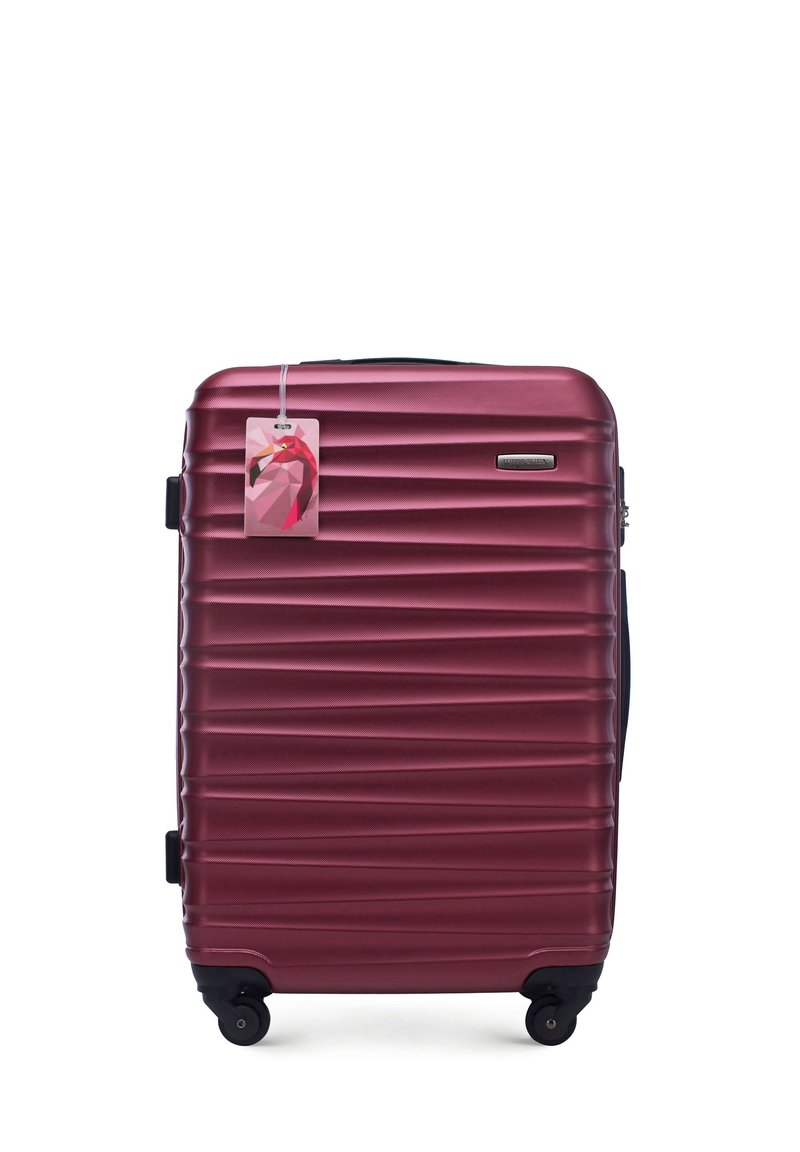 WITTCHEN MEDIUM SUITCASE WITH LUGGAGE TAG FROM ABS - Trolley - dark red