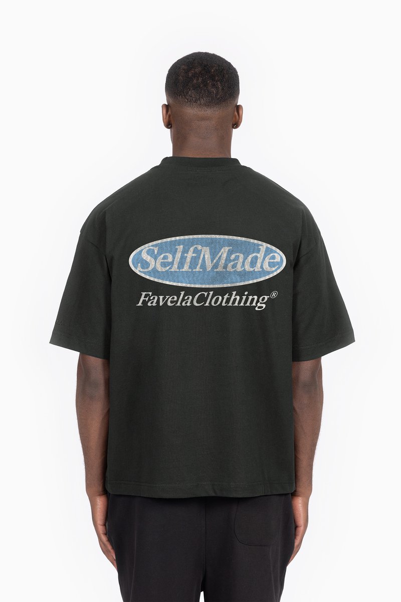 FAVELA - SELFMADE UNISEX - Print T-shirt - dark grey, Enlarge