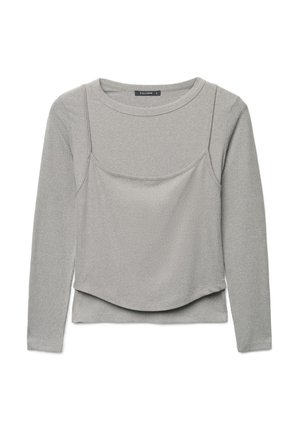 Calliope, T-SHIRT TINTA UNITA SET - Strickpullover - grigio melange