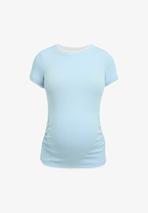 Next, MATERNITY LAYERED SHORT SLEEVE RUCHED T- SHIRT - T-shirts basic - blue