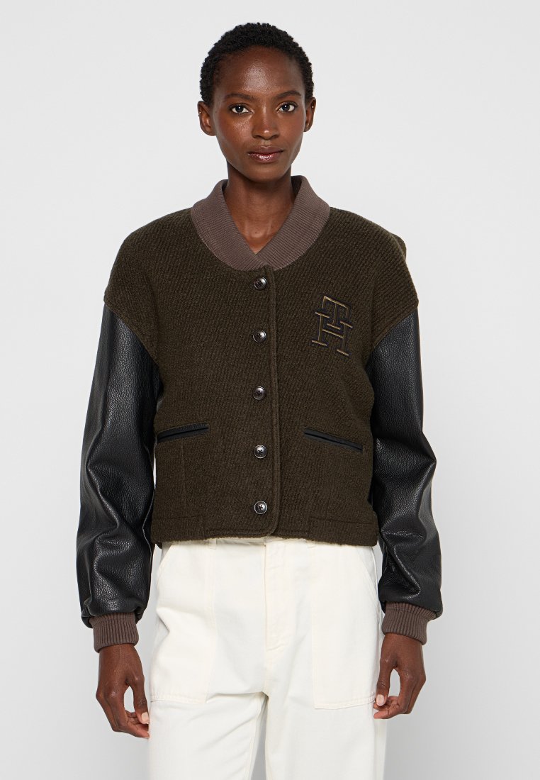 Tommy Hilfiger Lichte jas olijfgroen