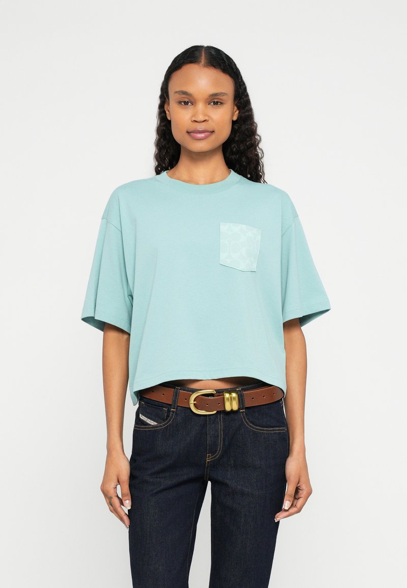 Coach T-shirt basic petrol
