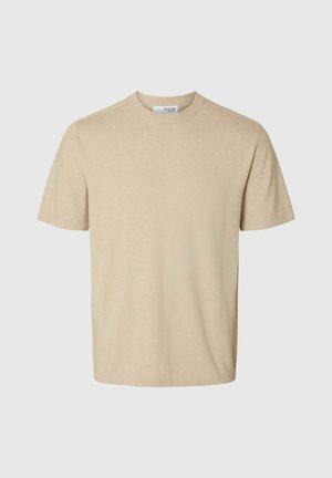 Selected Homme Paprasti marškinėliai - oatmeal