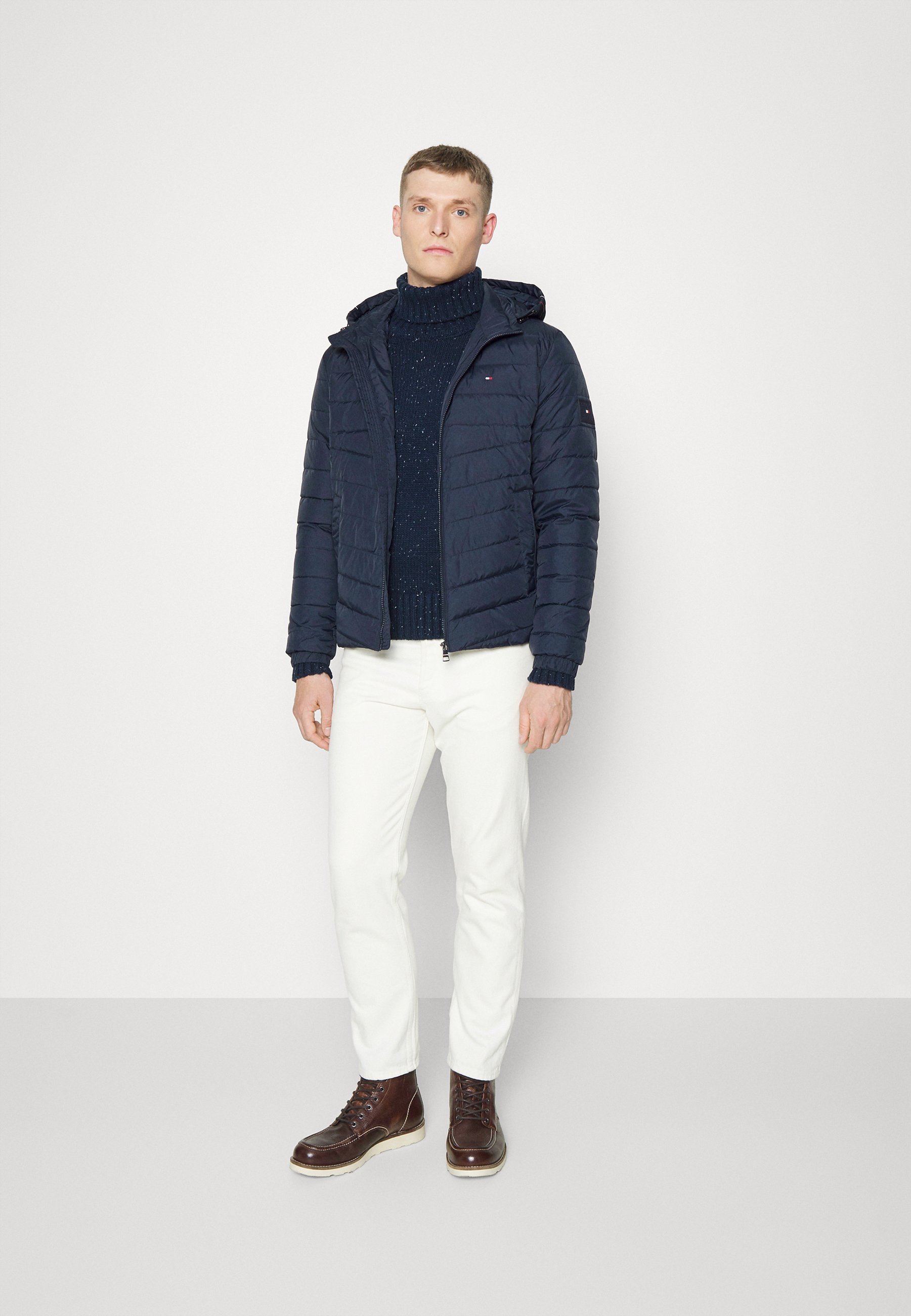 Tommy Hilfiger HOODED TAPE JACKET - Giacca da mezza stagione - desert  sky/blu scuro - Zalando.it